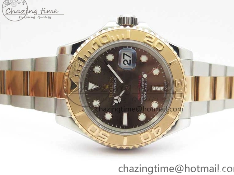 MiroTime 0522 Soft Yacht-Master 116621 ARF 1:1 Best Edition Brown Dial on SS RG Bracelet SH3135 V 3062